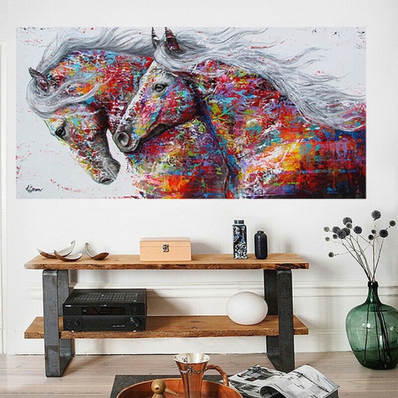 Horses Canvas Unframed Wall Art - Picture 7 of 15